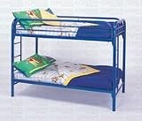 Coaster Twin/Twin Bunk Bed, Blue [並行輸入品]