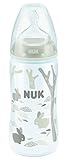 NUK プレミアムチョイスほ乳びん(ポリプロピレン製)300ml/シリコーン/ホワイトラビット 【ママの乳首を再現】 FDNK01204138
