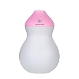 LONGLOVE 店面 加湿器カスタマイズ感謝祭ギフトクリスマスプレゼントチャージカー加湿器静かな自動シャットオフ子供のためのベビーカーデスク... (pink)