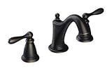 Moen CA84440BRB Double Handle Widespread Bathroom Faucet from the Caldwell Collection, Mediterranean