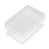 uxcell　収納ケース　プラスチック素材　クリアホワイト　58 x 38 x 23cm　長方形