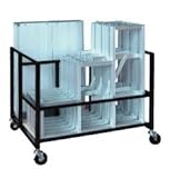 ピカ 折りたたみ式ひな段用 収納台車 NDS-1