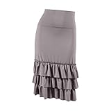Peekaboo-Chic SKIRT レディース US サイズ: 2X カラー: グレー