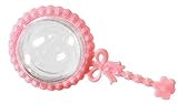 48 Pink Fillable Plastic Baby Rattles Shower Favor by Party Favors Plus