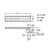 ★[YTB1200SP]TOTO　浴室排水ユニット（ステンレス）　非防水層タイプ　横引トラップ　150角タイル用