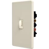 Lutron q-603phw-la 600 W 3ウェイQotoディマー、スイッチ、ライトアーモンド