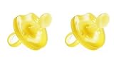 Natursutten 2 Pack BPA Free Natural Rubber Pacifier, Butterfly Orthodontic, 12 Months and Above by N