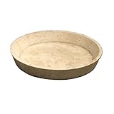 【受皿単品】軽量コンクリート製植木鉢 受け皿 フォリオ ソーサー クリーム 27cm 【2個入り】 生活用品 インテリア 雑貨 花 ガーデニング プランター top1-ds-1827937-ah [簡