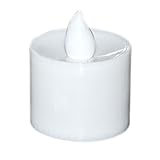 TOOGOO ( R ) 1p LED 5色フラッシュ出ないちらつきバッテリー電子キャンドルTea light-blue ホワイト 049863A2