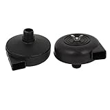 uxcell 空気圧縮機フィルターサイレンサー　エアインテーク　コンプレッサー　ねじ20mm 　ブラック