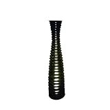 Yosemite Home Decor YCERA-C637-1 Ceramic Vase, Brown Finish [並行輸入品]