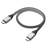 20インチ ショート USB-C - USB-C 高速 20Gpbs データ転送充電ケーブル Samsung T7 T9、SanDisk、Crucial X9 X6、Western Digital、SSK、その他のSSD、Mac、iPhone 15 16、Android、PC、ノートパソコン用