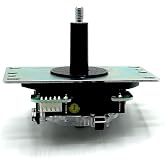 三和電子 [最新型 静音] JLX2-TPML-8YT-SK ジョイスティックレバー/動作可変スイッチ搭載/平鉄板/シャフトカバー付