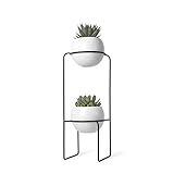 umbra 植木鉢 NESTA FREESTAND (ネスタ プランタースタンド L 2pcs) ホワイト 21008047748