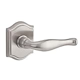 Baldwin PS.DEC.R.TAR.150.6L.DS Decorative Right-Handed Passage Lever with Traditional Arch Rose, Sat