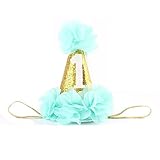 Shinewebベビー乳児最初誕生日Hairband Flower Crown Headwear Cone Hat US サイズ: Onesize カラー: ブルー
