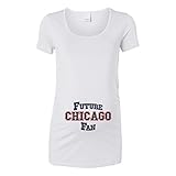 Futureシカゴファン女性のマタニティTシャツ US サイズ: M カラー: ホワイト