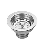 Whitehaus nrnw35b-ss 3 – 1 / 2インチバスケットStrainer withリフトストッパー、ステンレススチールby Whitehausコレクション