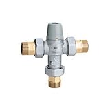 Caleffi 521359を3 / 4インチソーラーScald保護とanti-chill three-way温度調節と圧力平衡ミキシングバルブ