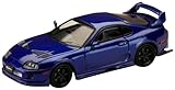 HJ64 1/64 トヨタ スープラ (JZA80) JDM カスタムバージョン ブルーマイカメタリック 完成品