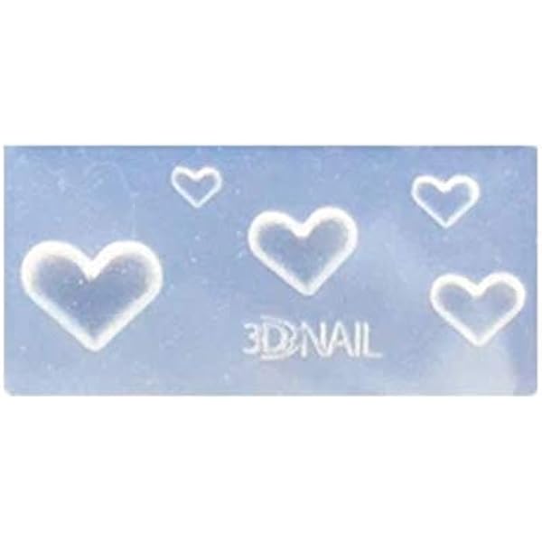 40%off‼️イロジェルシリコンモールド【ハート型】レリーフネイル フラワー Amazon | irogel イロジェルシリコンモールド【ハート型