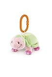 Turdi Squeaker Plus Toy, Green/Pink Turtle, 3 Months Plus [並行輸入品]