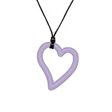 Munchables Silicone Teething Pendant - Heart (Purple) by Munchables