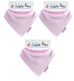 Dribble-Ons Bandana Bib - Baby Pink - ** ** (Gift Wrap Available) by DribbleOns