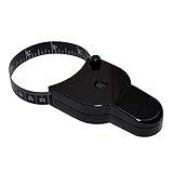 KAGAWA 固定式 周囲測定テープ ブラック Y字型テープメジャー 両面目盛 (ブラック)