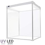 Fケース 日本製 コレクションケース led 増設用 uvカット フィギュア アクリル ディスプレイ 約 幅35cm×奥行30×高さ40 背面ホワイト