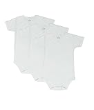 4t 5t 6t幼児用ボディスーツ半袖ラウンドクルーネック3 - Pack カラー: ホワイト