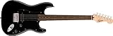 Squier by Fender スクワイヤー エレキギター Squier Sonic™ Stratocaster® HT H, Laurel Fingerboard, Black Pickguard, Black ソフトケース付き