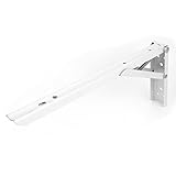 uxcell アングルブラケット　棚受け　L形　折り畳み棚受け　コーナーブレース セルフロック スプリングロード　シェルフブラケット　ライトアングル　ウォールマウント　金具