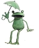 ガーデンオーナメント カエル ユニーク (アンブレラ座り（06）)