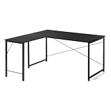 サンワダイレクト L字デスク 幅140×奥行130cm モニターアーム対応 ゲーミングデスク ブラック 102-DESKF59BK48