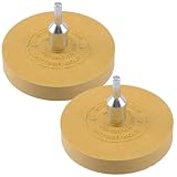 ルボナリエ ゴムトレーサー シール剥がし 電動ドリル用 88mm シャンク径6mm (オレンジ 2個)