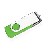 回転式 8GB USB フラッシュドライブ メモリスティック USB 2.0 ペンドライブ 折りたたみ式メタルフラッシュドライブ USB グリーン