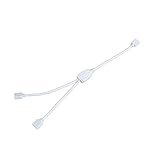 LEDテープライト RGB 用 (GT-5050RGB-2C) 2分配ケーブル 4芯 28cm（ピン無し）1-2分岐ケーブル