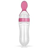 Sincerestoreフィーディングボトル ベビースプーン 離乳食 スプーン ベビーボトル フィーディング スプーン (ピンク)