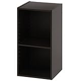 不二貿易 スリムスペースラック 幅30×高さ60cm ブラウン 96665