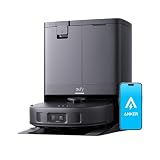 Anker Eufy (ユーフィ) X10 Pro Omni (ロボット掃除機) 【加圧式デュアル回転モップ搭載/自動ゴミ収集ステーション/モップの自動洗浄・乾燥機能付き/毛絡み除去システム/モップリフト/水拭き両用/AIマッピング 掃除経路確認/AIカメラ搭載 障害物回避/アプリ操作/落下・衝突防止】ブラック