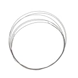 AIBOAT 1M ダイヤモンドワイヤーソー ダイヤモンド鋼線 極細 ハンドソー おがくず替刃 糸のこぎり 玉石のおがくず ワイヤカット線 金剛砂鋸線鋸刃 セラミックボトルのガラスカット 花崗岩の石材ガラスアクセサリーののこぎり鋸刃 糸径:0.1~0.5mm (替刃0.45mm 1メートル)