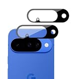 iXinQu Google Pixel 10 用 カメラフィルム 露出オーバー防止 レンズ 保護カバー 耐衝撃 全面保護 高透過率 グーグルピクセル10 レンズ保護フィルム [2枚] (ブラック)