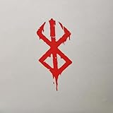 ベルセルク 車ステッカー 剣風伝奇ベルセルク 反射ステッカーシール 車貼 かわいい 壁紙 DIY 装飾 防水ステッカー コスプレ小道具 萌えグッズ 可愛い ゲーミングPCケース DIY 装飾 プレゼント (C,12cm)