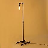 フロアランプ、アイロン水道管アメリカンビレッジレトロアンティークスタディーバーカフェライト320MM×220MM×1350MM クリエイティブ