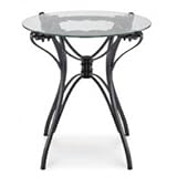 TOEX　ポリーテテーブルB11（クリアガラス）　【ガーデンテーブル】 ブラック