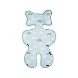 [POGMANG]ポグマン3Dメッシュベビーカーシート/クッション/チャイルドシート クッション/保冷シート (雲の家族)