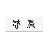 丸三タカギ 彫り込み済表札 アクリル APY2-W-1-3-菅原 【完成品】