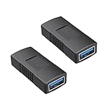 USB 3.0 メス メス USB メスメス 中継アダプタ(2個セット)超高速5Gbps対応 USB 3.0 延長アダプタ