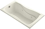 Kohler K-1209-CB-96 Hourglass 32 Whirlpool with Custom Pump Location, Biscuit [並行輸入品]